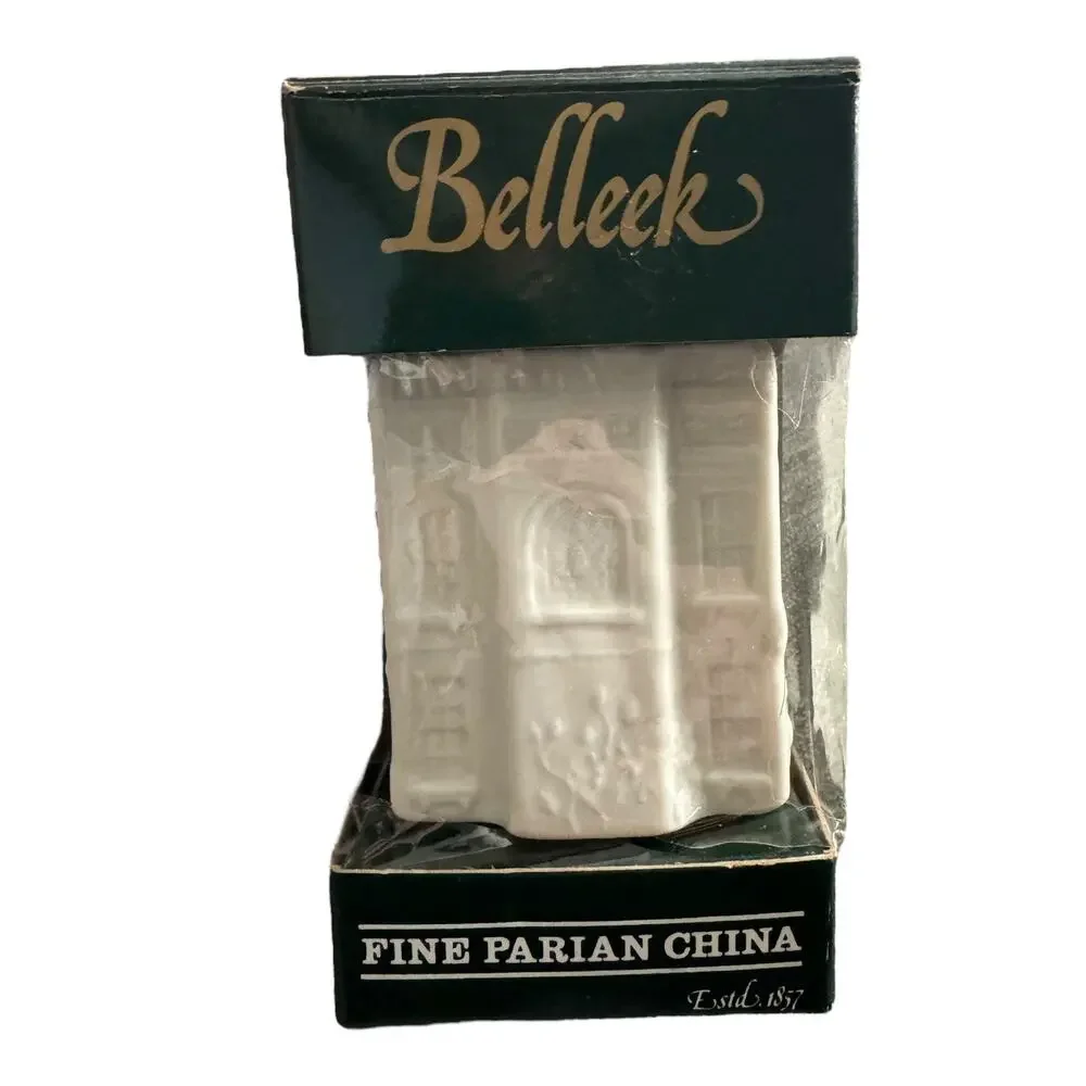 NWB Vintage Irish BelleeK Porcelain Christmas ornaments bundle of 7 pieces